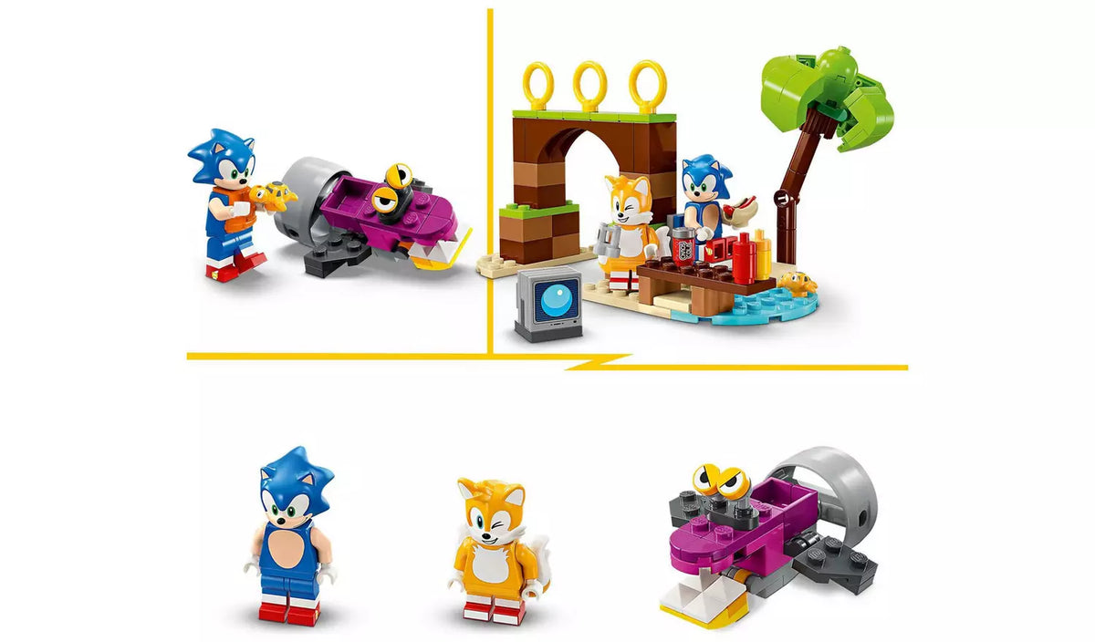 ليجو سونيك لعبة قارب مغامرة سونيك مكعبات التركيب LEGO