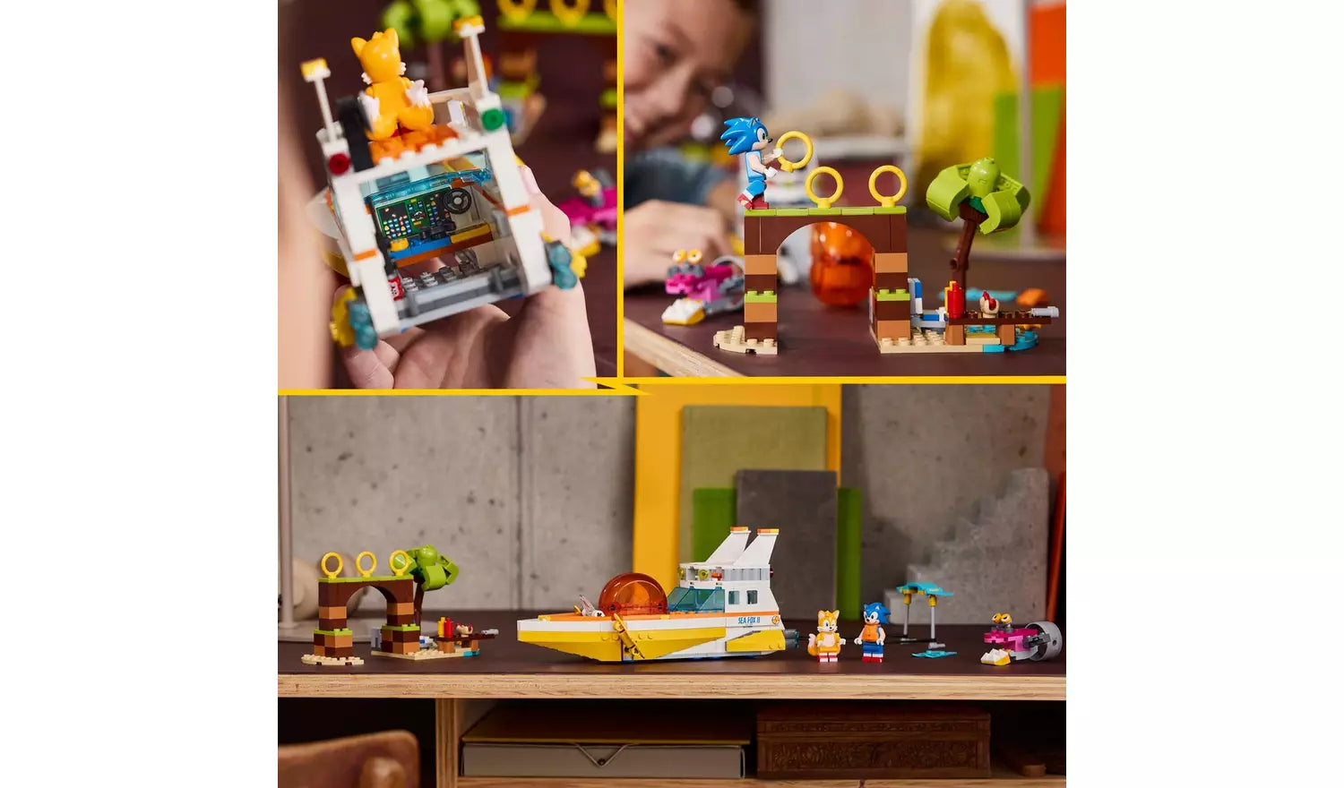 ليجو سونيك لعبة قارب مغامرة سونيك مكعبات التركيب LEGO