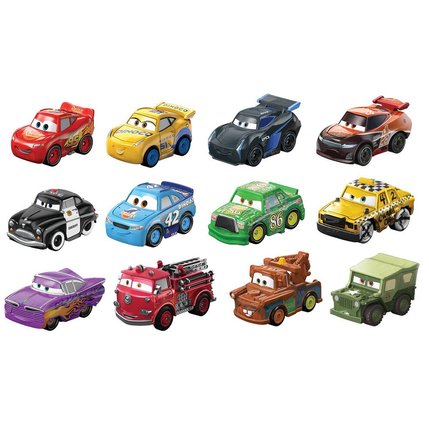 كارز لعبة ميني ريسر سينجلز بليستر اشكال متنوعة المركبات المتنوعه Disney