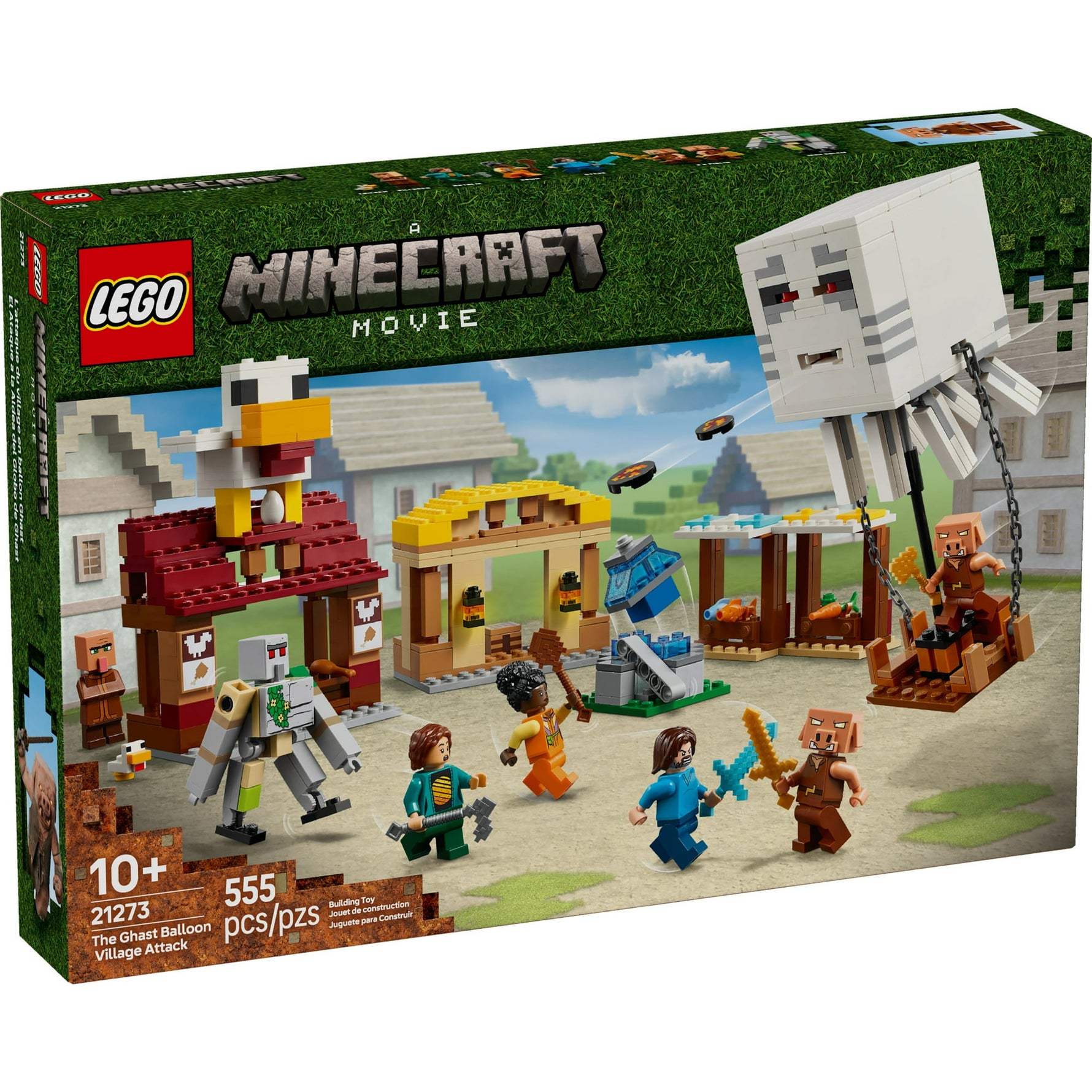 ليجو 21273 ماين كرافت هجوم قرية البالونات الشبحية مكعبات التركيب LEGO
