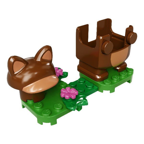 ليجو سوبر ماريو تانوكي ماريو باور أب باك اشكال متنوعة مكعبات التركيب LEGO