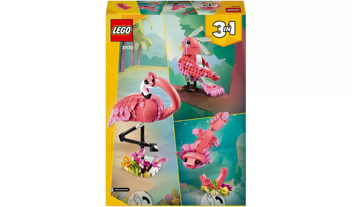 ليجو 31170 كريتور الفلامينغو الوردي مكعبات التركيب LEGO