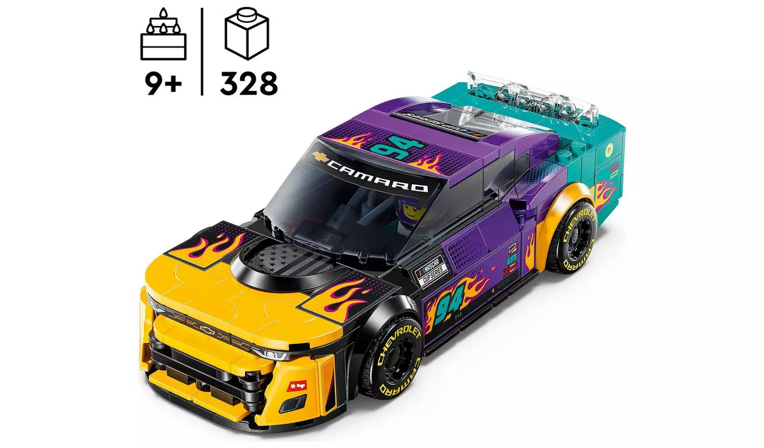 ليجو 76935 سبيد شامبيون ناسكار سيارة شيفروليه كامارو مكعبات التركيب LEGO