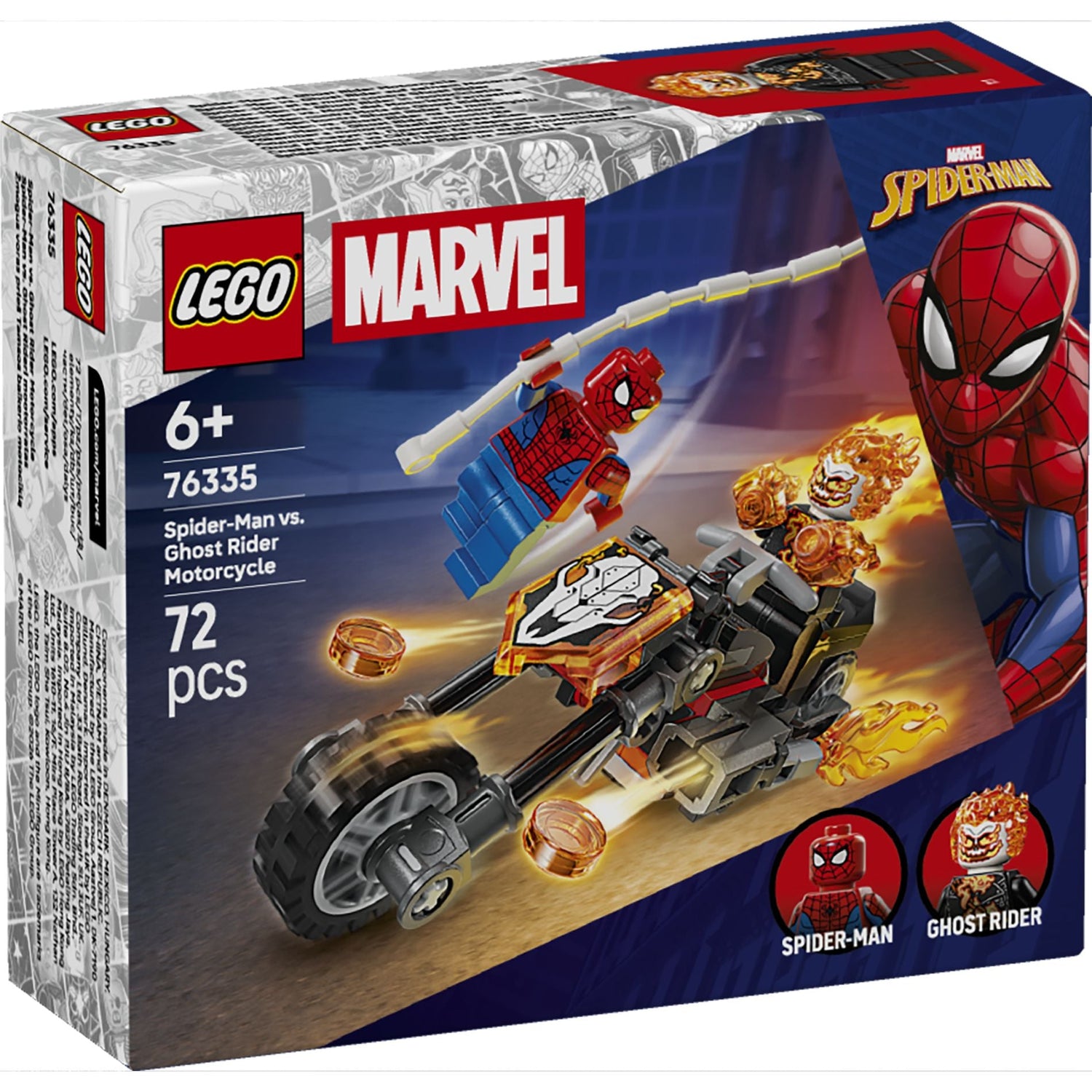 ليجو مارفل سبايدرمان ضد دراجة جوست رايدر 76335 مكعبات التركيب LEGO