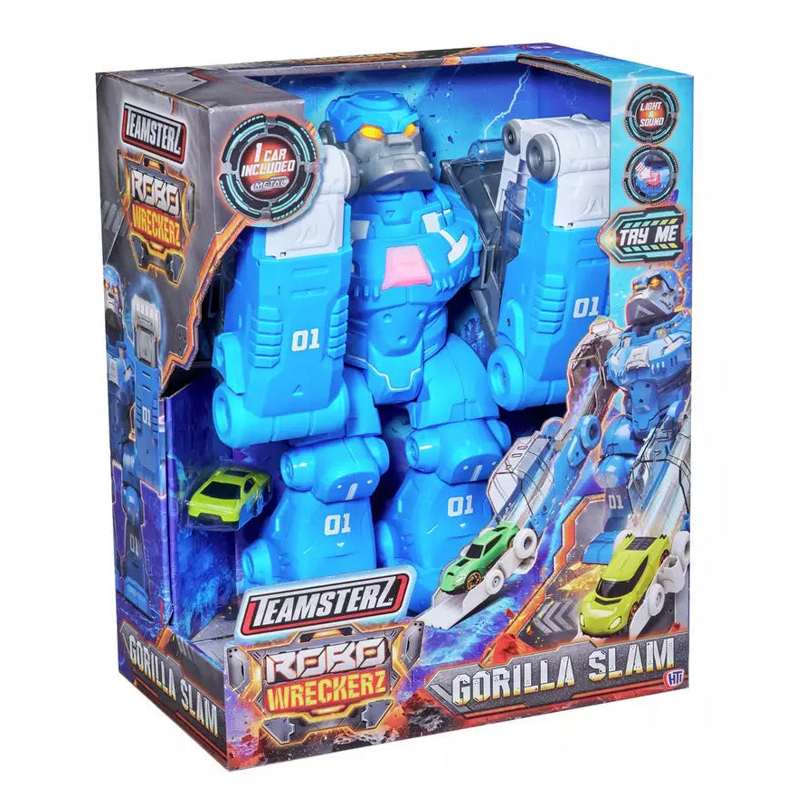 تيمسترز لعبة سحق الغوريلا مع سيارة مركبات مع مسار Teamsterz
