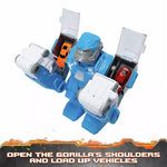 تيمسترز لعبة سحق الغوريلا مع سيارة مركبات مع مسار Teamsterz