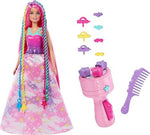باربي دمية باربي بشعر الوان قوس قزح مع اداة لف الشعر دمية مع اكسسوارات Barbie