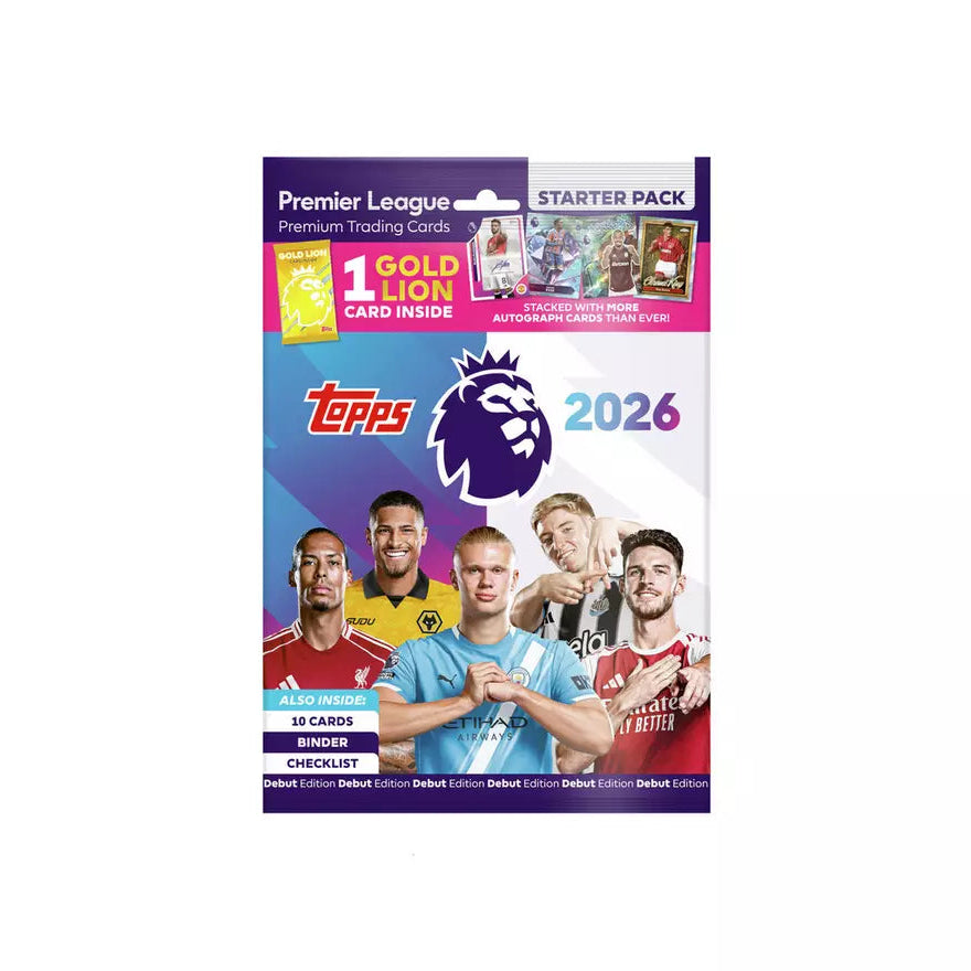 توبس 2026 الدوري الإنجليزي حزمة البداية العاب البطاقات Topps