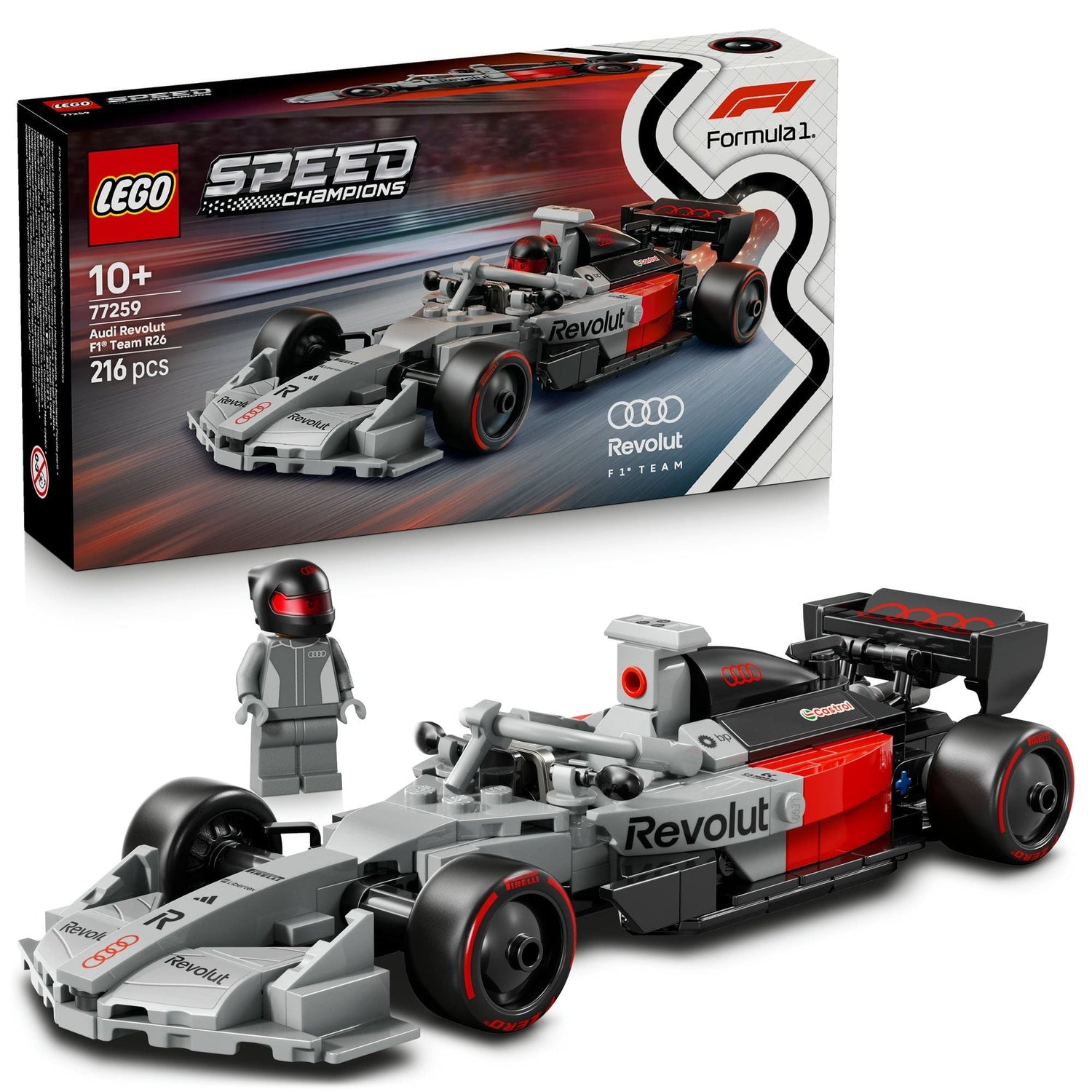 ليجو 77259 سبيد تشامبيونز سيارة أودي فورمولا إف ون مكعبات التركيب LEGO