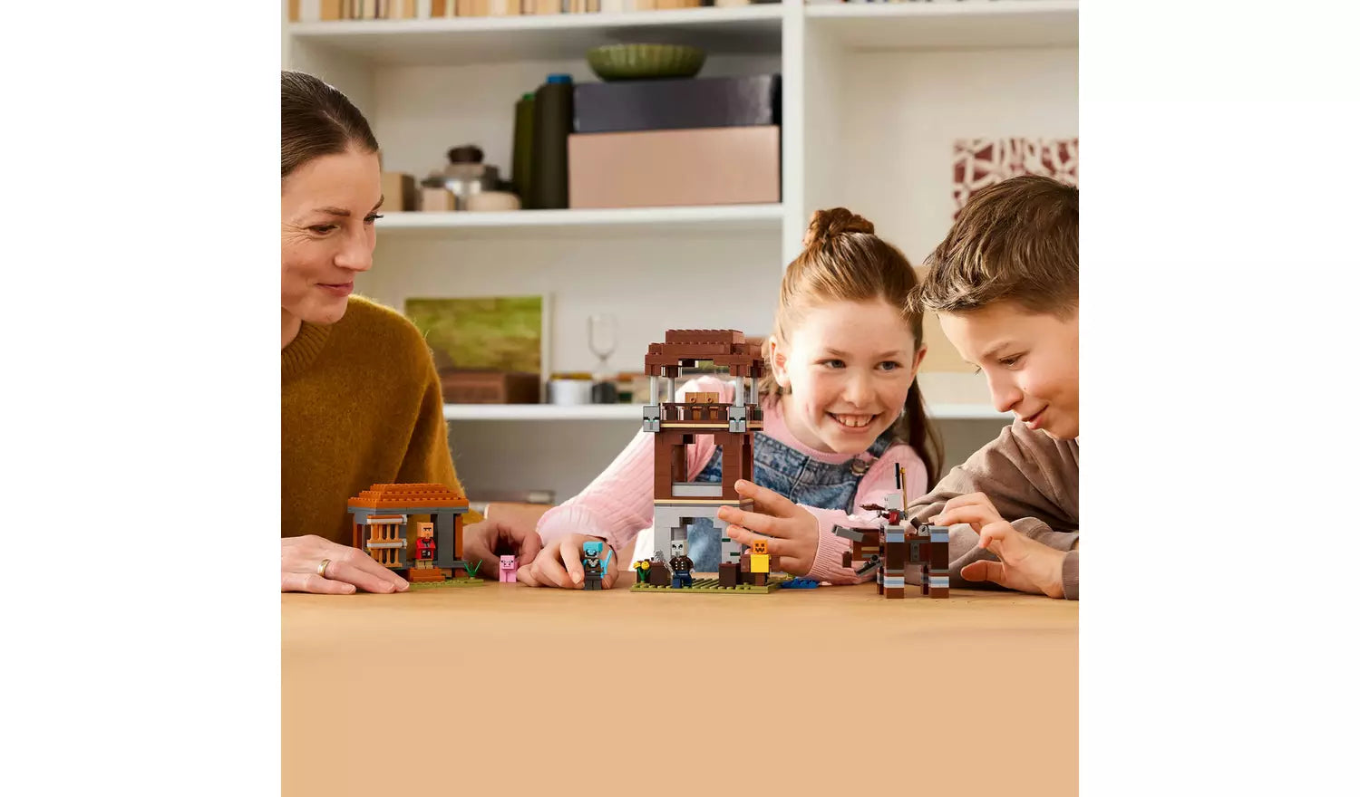 ليجو ماين كرافت موقع النهب والتدمير مكعبات التركيب LEGO