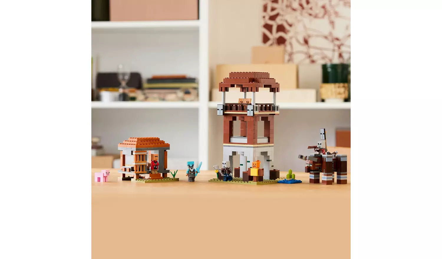 ليجو ماين كرافت موقع النهب والتدمير مكعبات التركيب LEGO