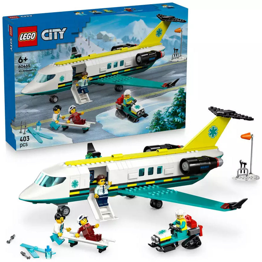 ليجو 60465 سيتي طائرة الإسعاف الجوي مكعبات التركيب LEGO