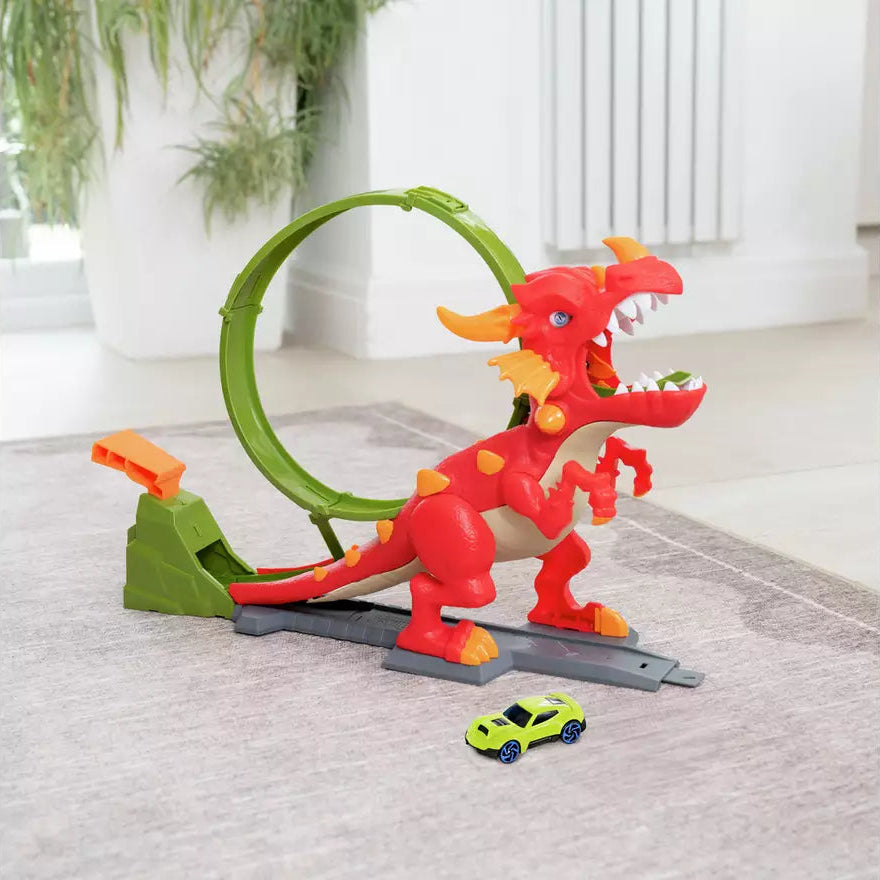 تيمسترز كارثة التنين مع سيارة واحدة مركبات مع مسار Teamsterz