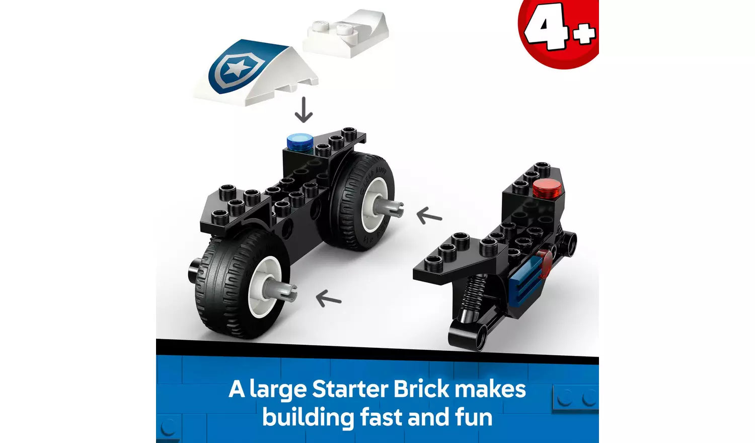 ليجو 60455 سيتي شرطة نارية للشرطة مكعبات التركيب LEGO