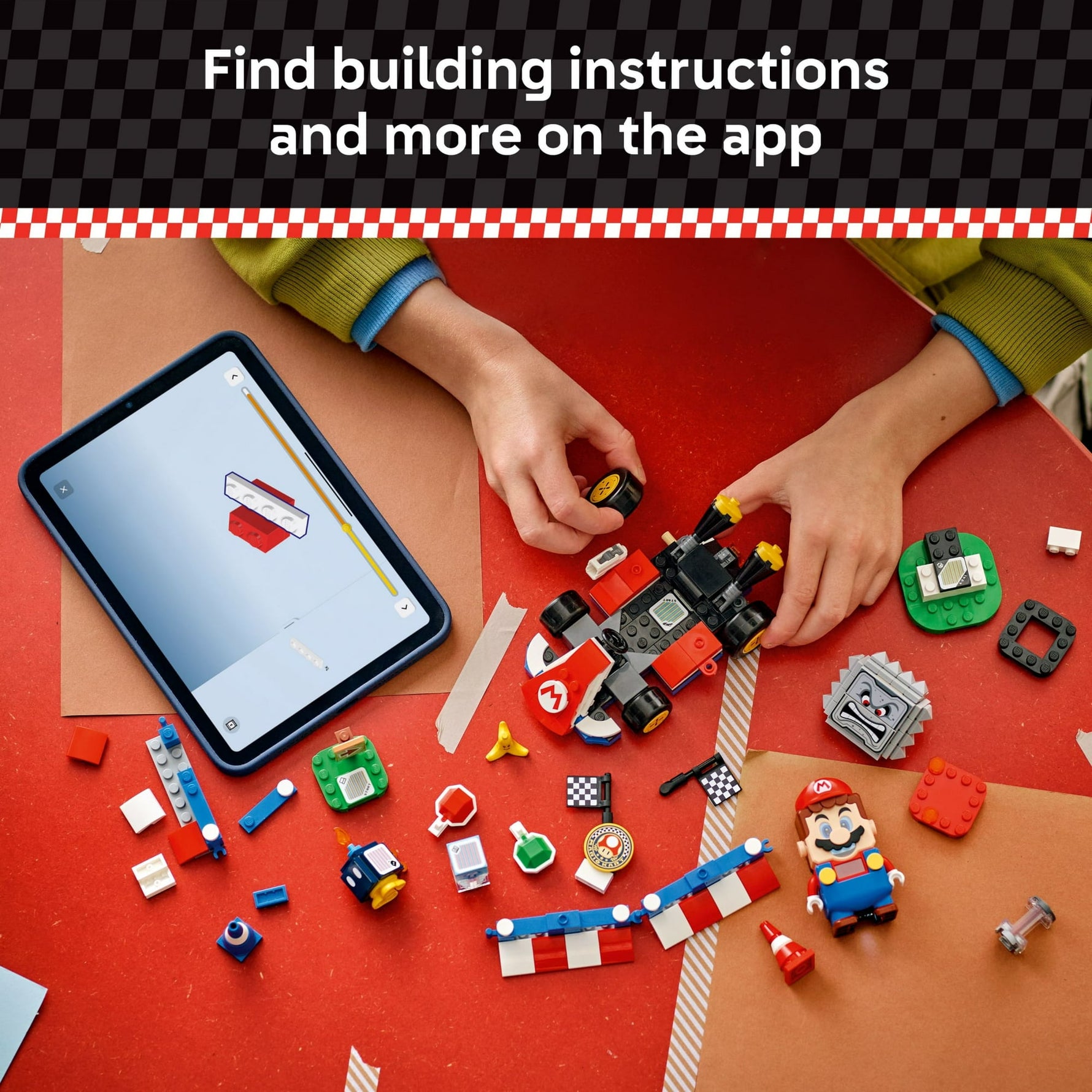 ليجو 72043 سوبر ماريو سيارة الكارت القياسية مكعبات التركيب LEGO