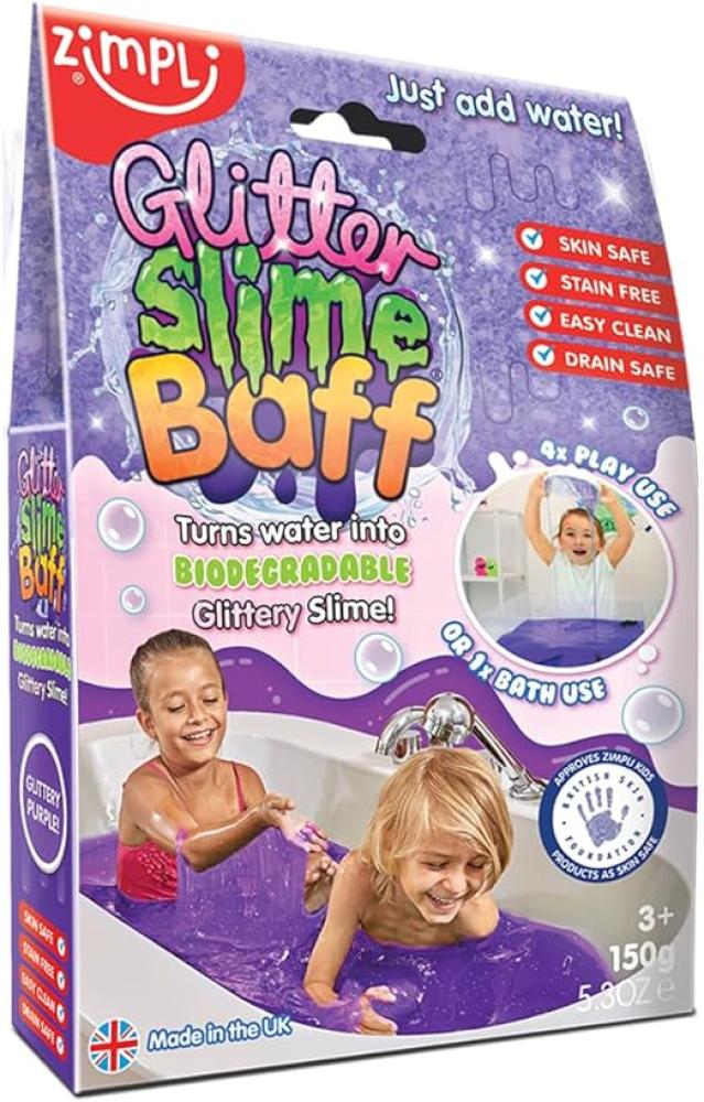 زيمبلي كيدز سلايم باف جليتر للاطفال 150 غرام بنفسجي سلايم Zimpli Kids
