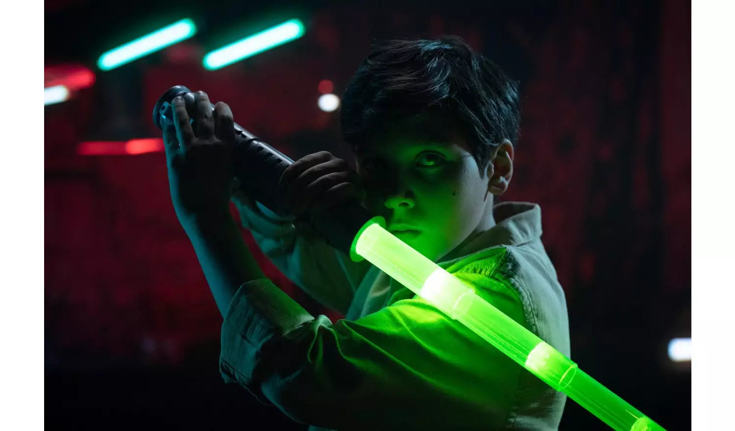 لعبة سيف الطاقة أخضر قابل للتمدد والانكماش تقمص الأدوار Power Saber