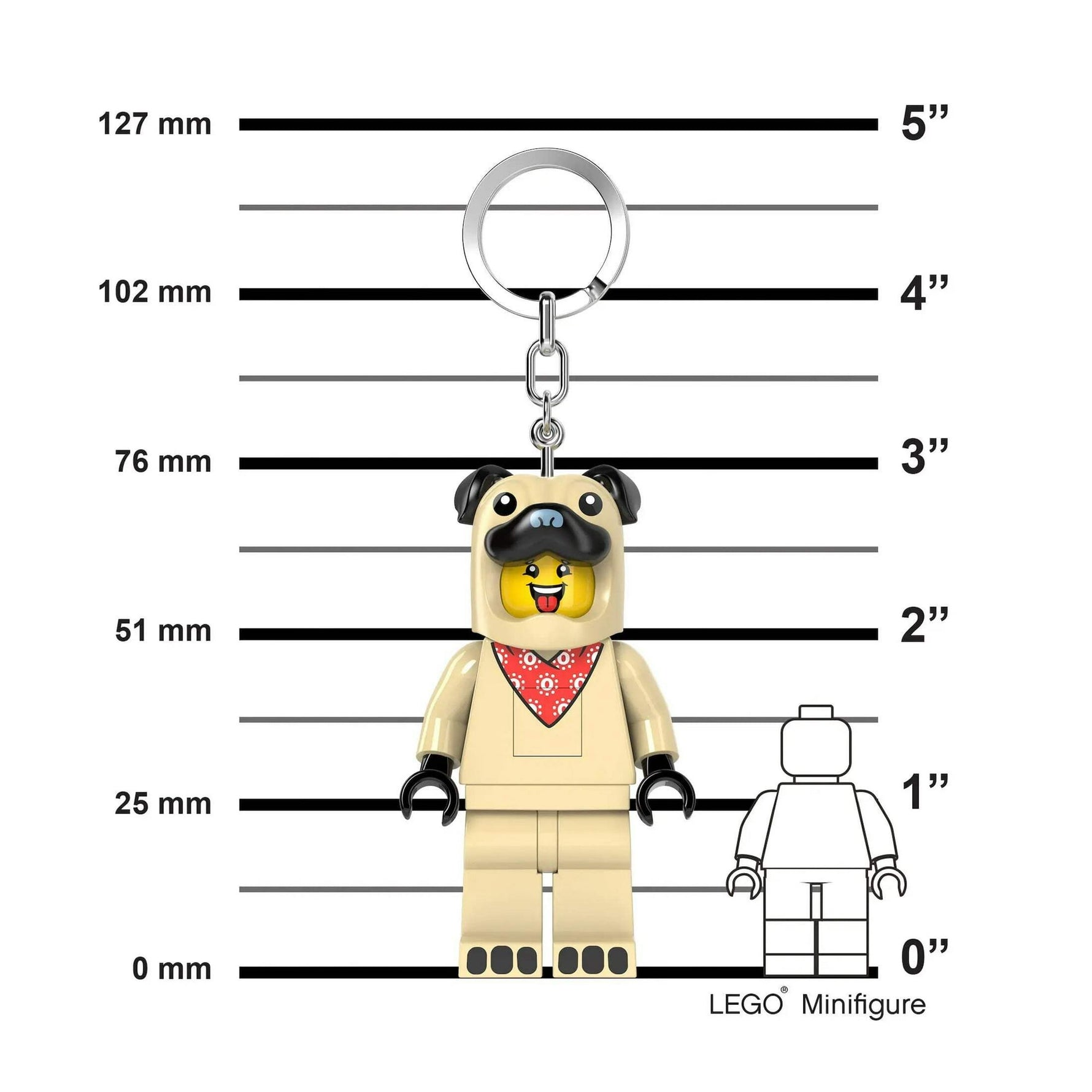 ليجو اي كيو سلسلة مفاتيح جرو بيج مكعبات التركيب LEGO