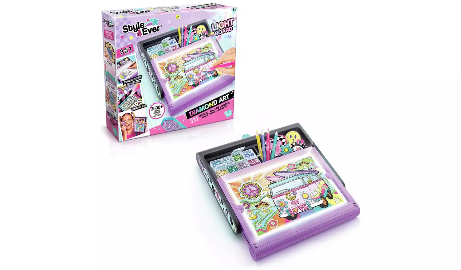كانال تويز حافظة اضاءة ديامانت ارت رسم و تلوين canal toys