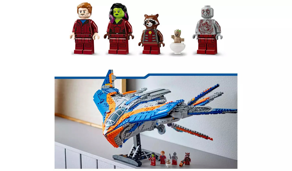ليجو مارفل لعبة مكعبات بناء حراس المجرة سفينة الفضاء ذا جالكسي مكعبات التركيب LEGO