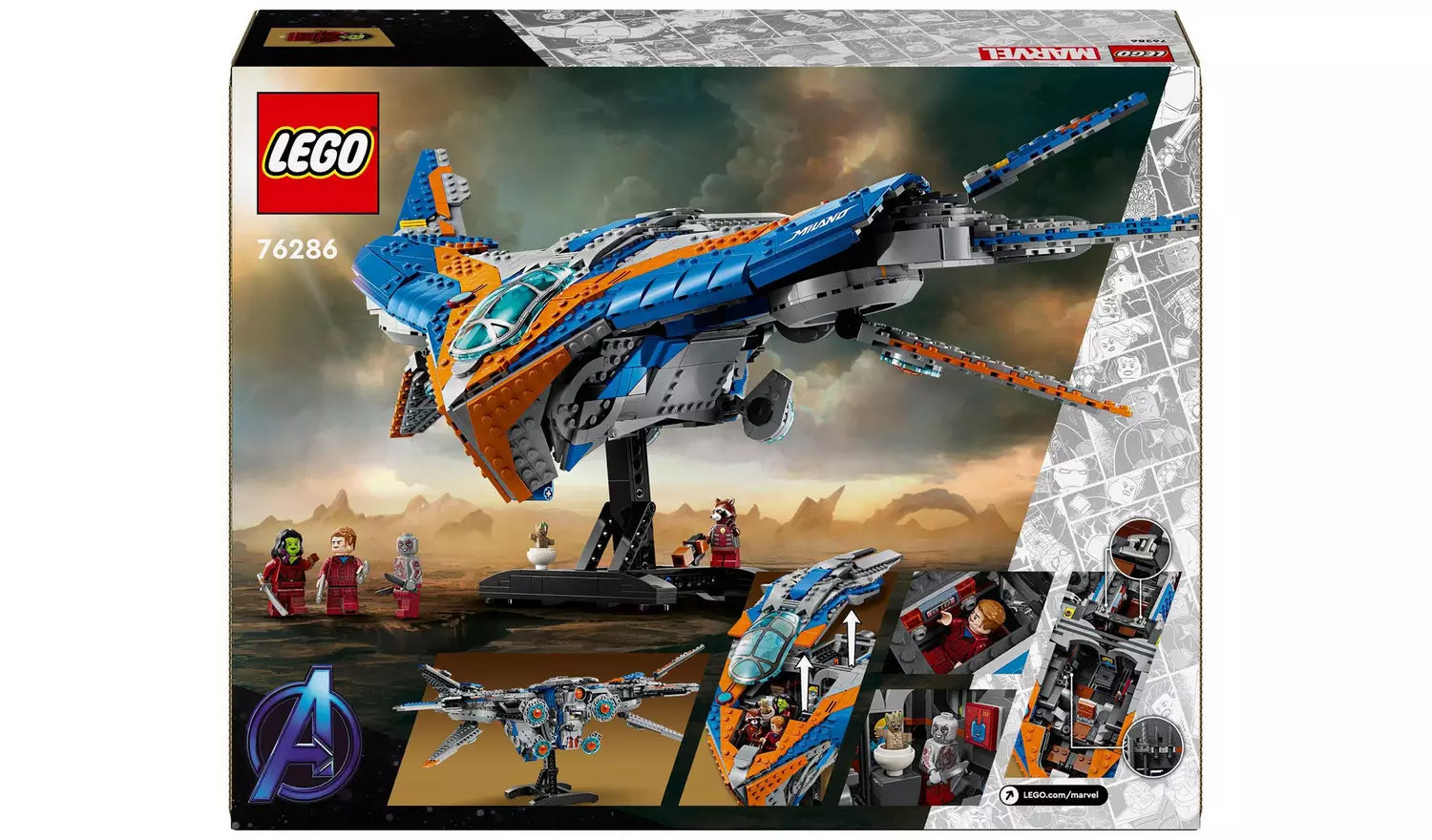 ليجو مارفل لعبة مكعبات بناء حراس المجرة سفينة الفضاء ذا جالكسي مكعبات التركيب LEGO