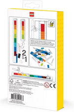 ليجو مسطرة قابلة للبناء 2 في 1 مكعبات التركيب LEGO