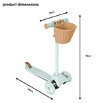 ايفو سكوتر ميني كروزر 3 عجلات مع سلة اخضر سكوتر 3 عجلات EVO