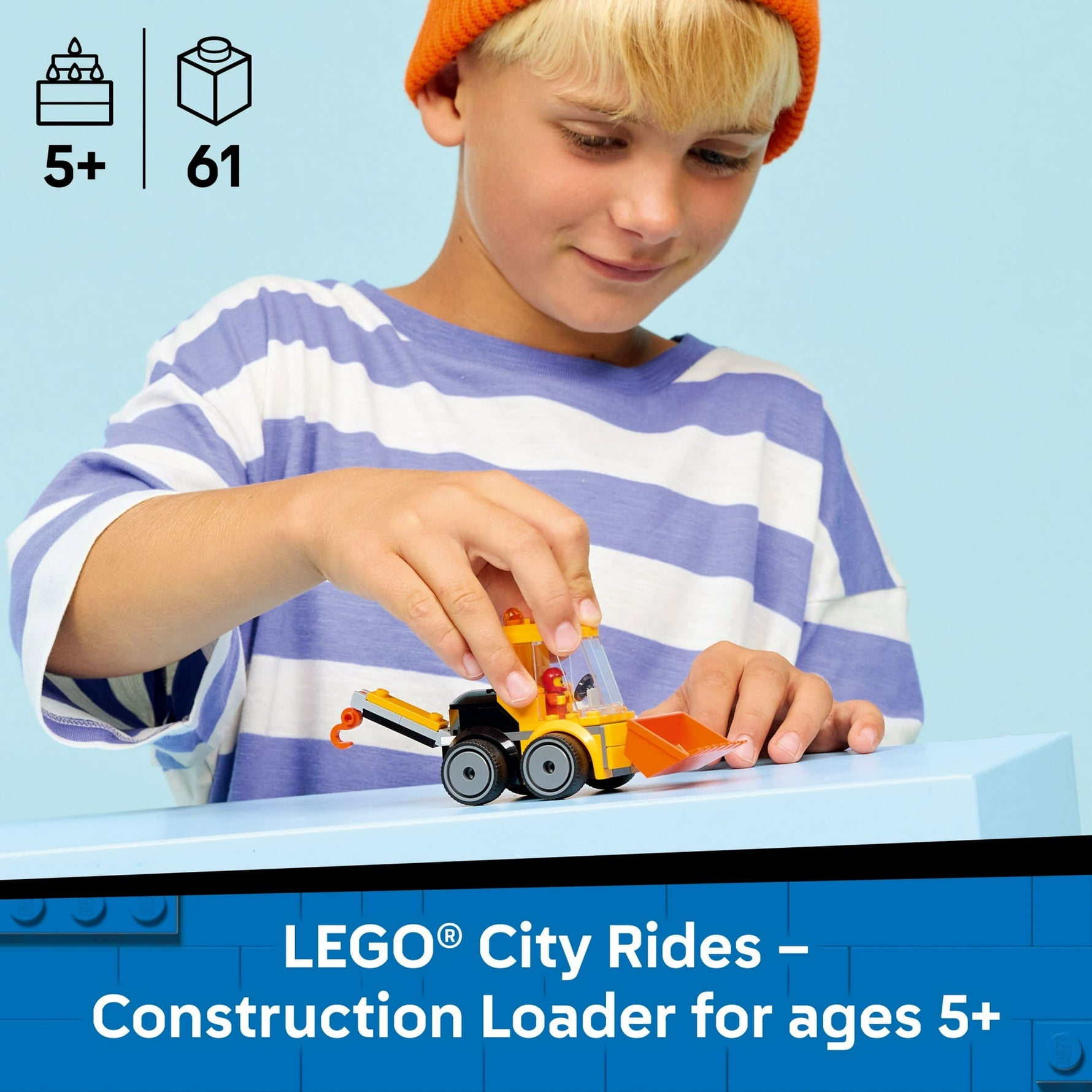 ليجو 60483 سيتي جرافة البناء مكعبات المغناطيس LEGO