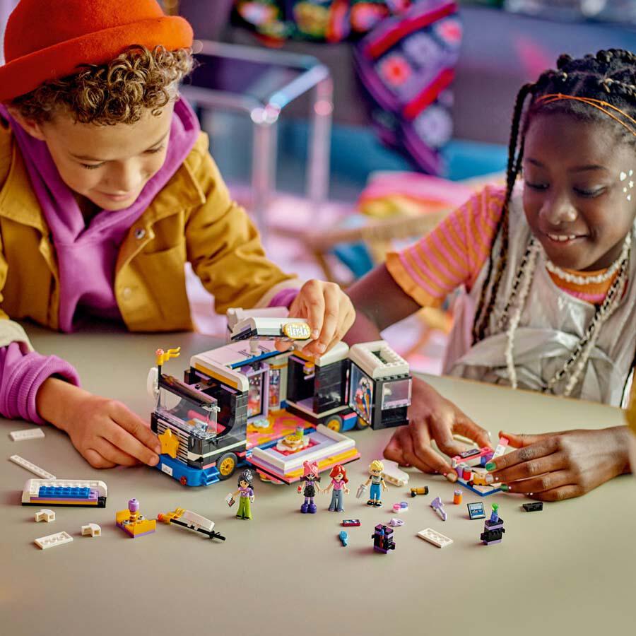 ليجو فريندز العاب مكعبات بناء باص بوب ستار مكعبات التركيب LEGO