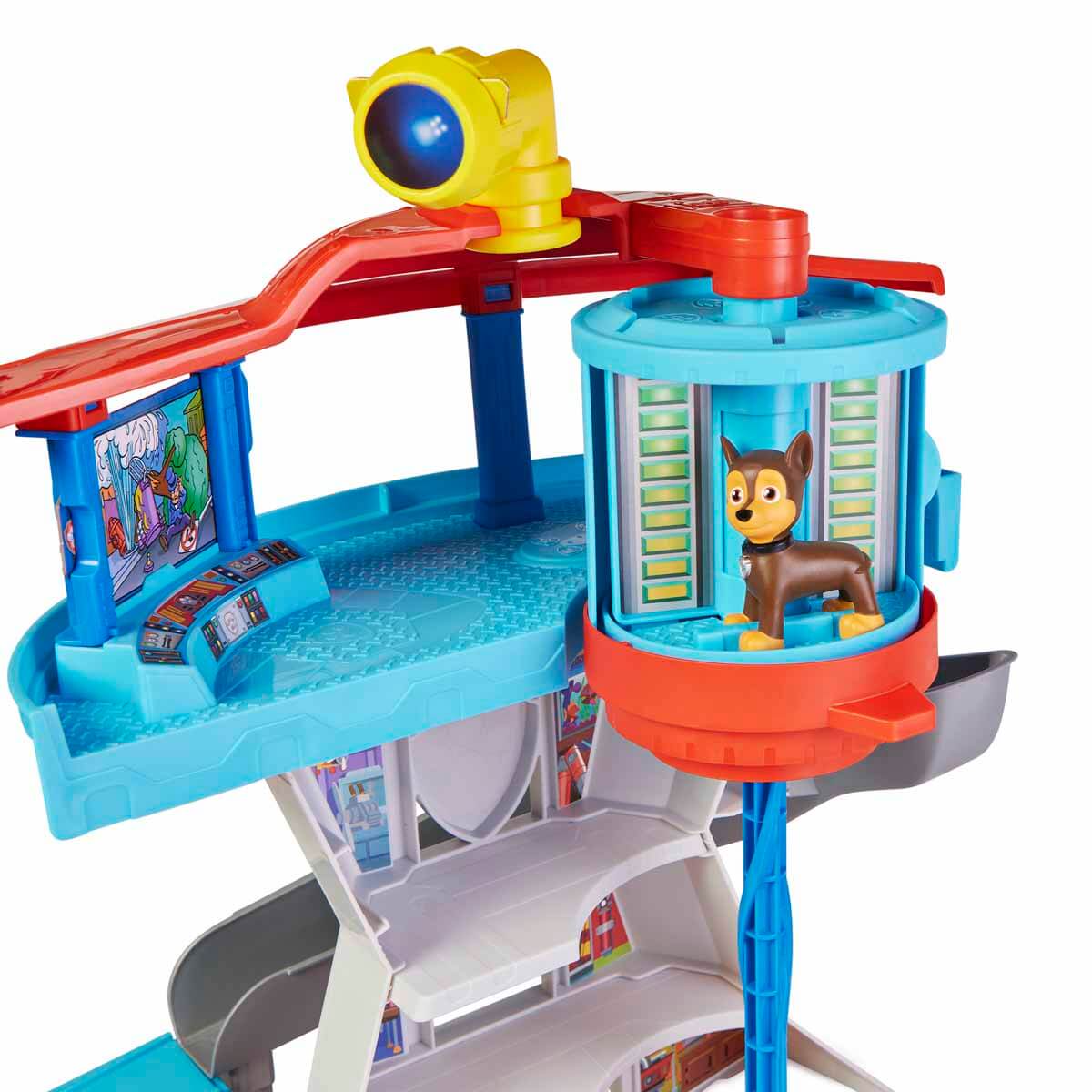 باو باترول العاب برج مراقبة مع قاذفة سيارة مركبات مع مسار Paw Patrol