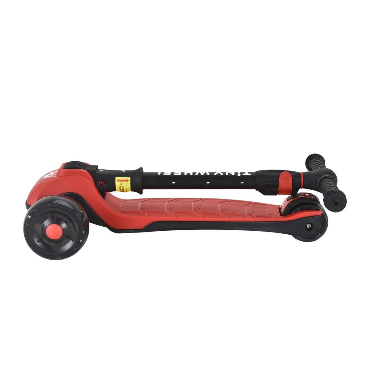 تايني ويل سكوتر أحمر و أسود 3 كفرات قابل للطي سكوتر 3 عجلات Tiny Wheel