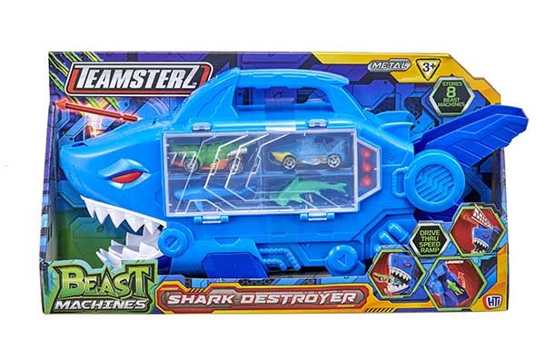 تيمسترز لعبة مركبة القرش المدمرة ناقلة سيارات Teamsterz