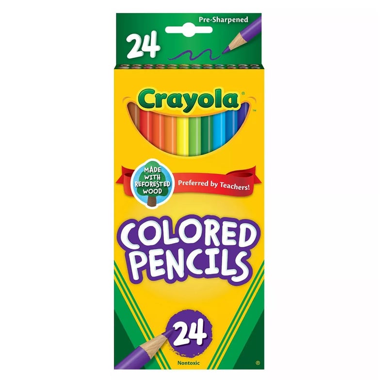 كرايولا أقلام تلوين خشبية 24 قطعة رسم و تلوين Crayola