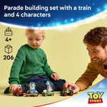 ليجو 43264 ديزني سيارة السباق وقطار الاحتفال مكعبات التركيب LEGO