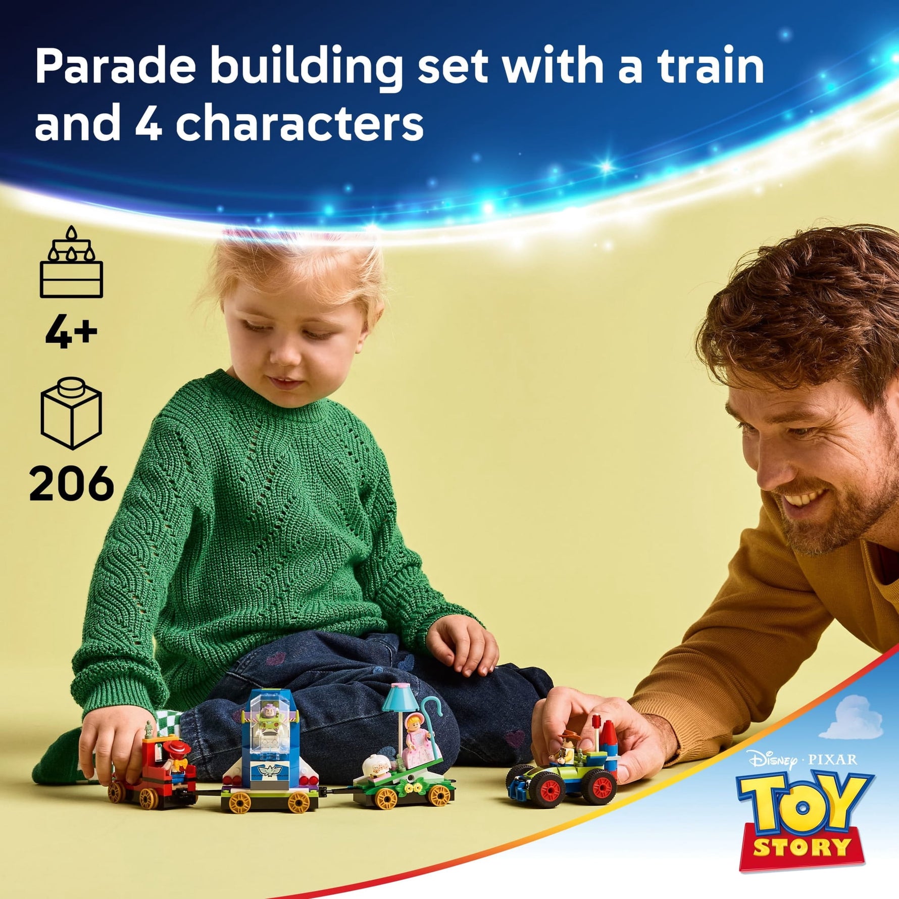 ليجو 43264 ديزني سيارة السباق وقطار الاحتفال مكعبات التركيب LEGO