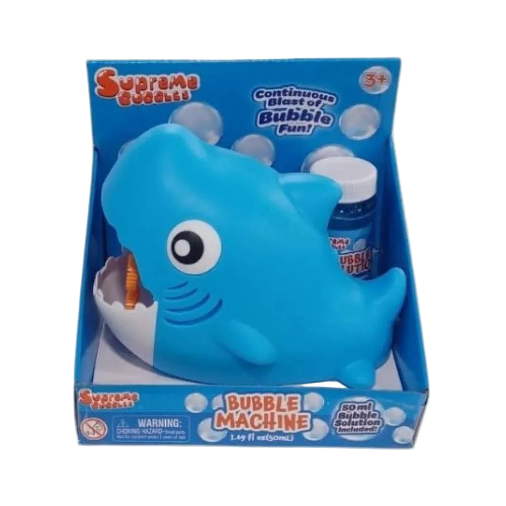 سوبريم آلة صنع فقاعات على شكل سمكة قرش فقاعات الماء والصابون Supreme