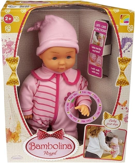 بامبولينا دمية رويال تعلم المشي دمى المواليد Bambolina