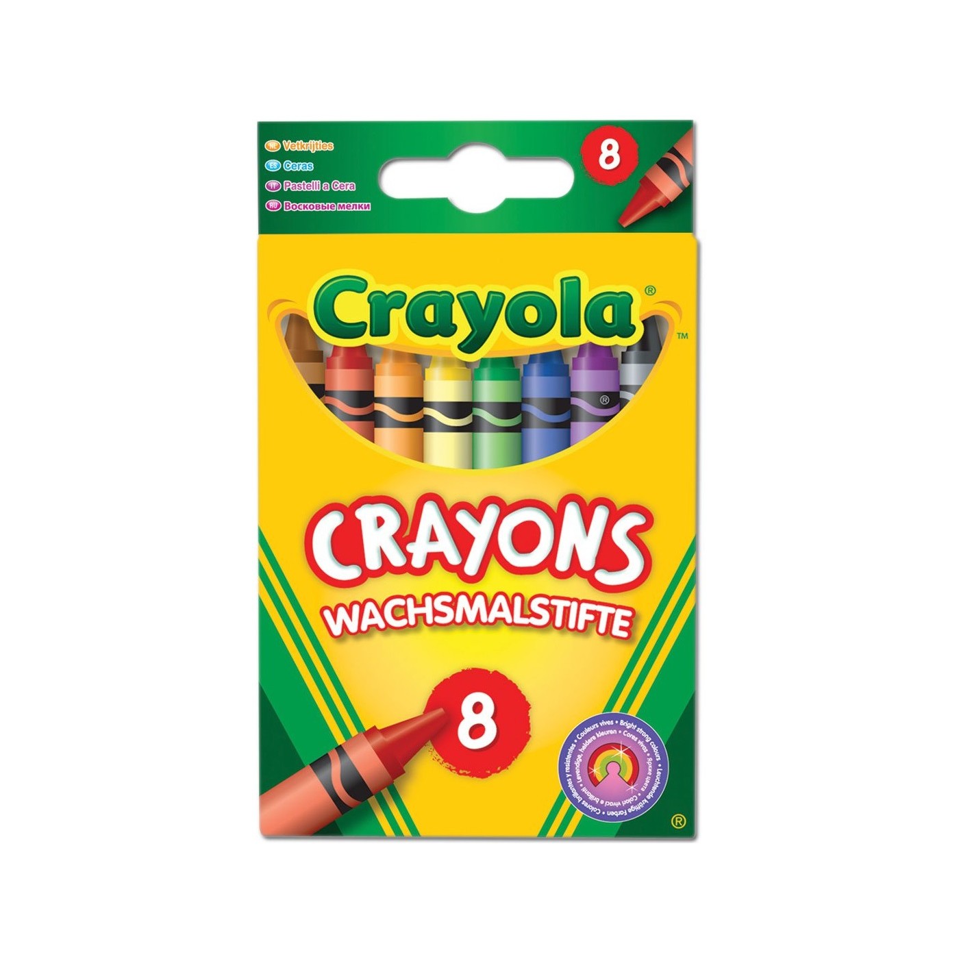 كرايولا 8 أقلام تلوين ملونة رسم و تلوين Crayola