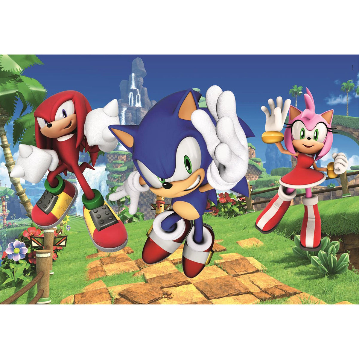 كلمنتوني بازل سونيك 104 قطعة العاب البزل Sonic