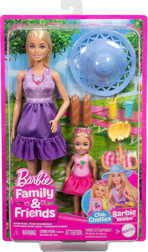 باربي النزهة مع دمية صغيرة دمية مع اكسسوارات Barbie
