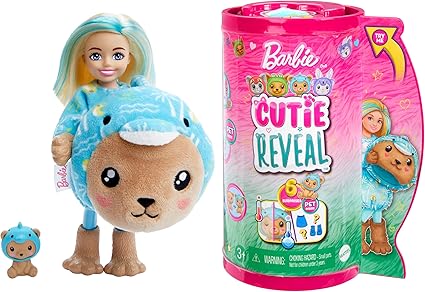 باربي دمية تشيلسي الصغيرة وملحقاتها دمية دب كدولفين دمية مع اكسسوارات Barbie