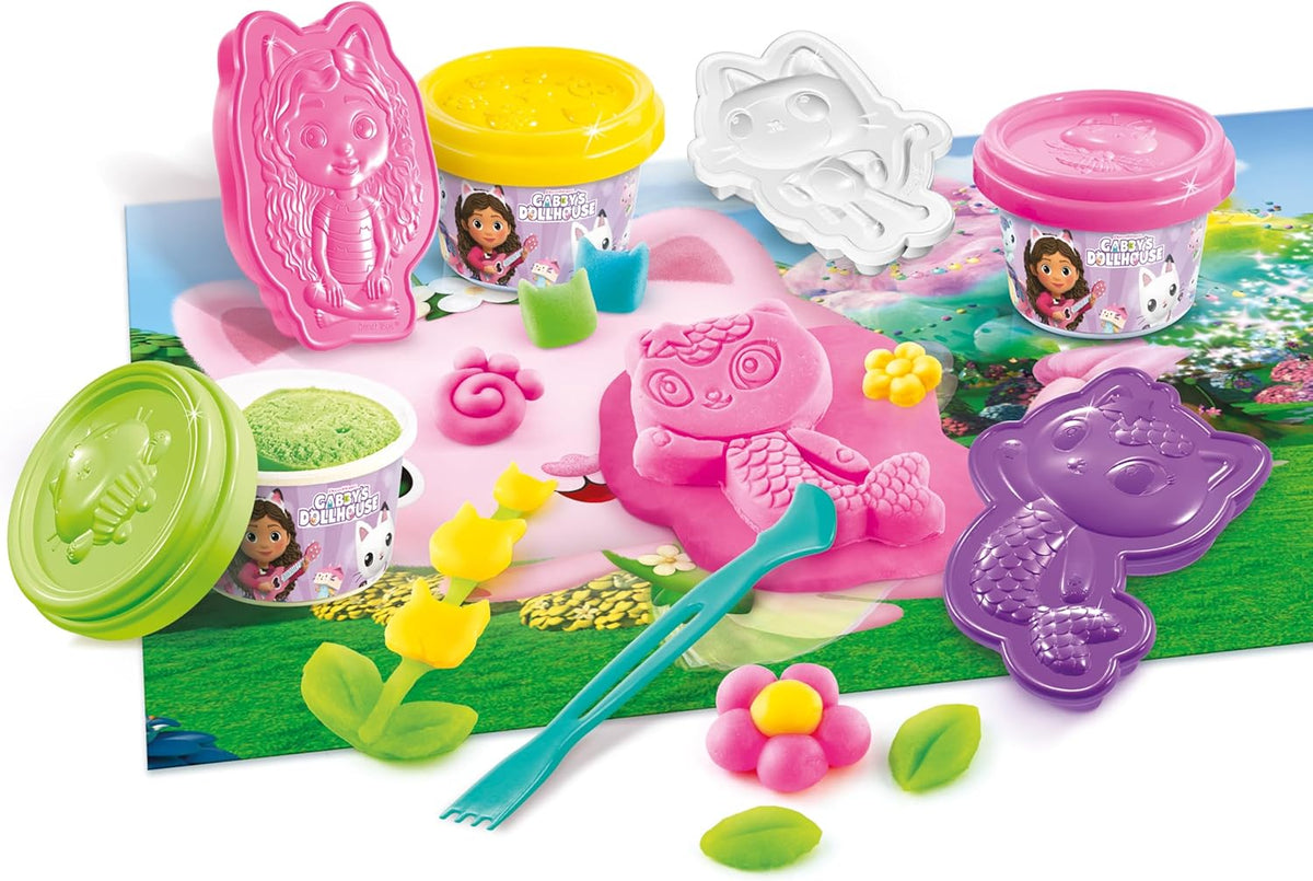 غابي دول هاوس دلو صلصال حديقة الجنيات كيتي الصلصال والمعجون Gabby Dollhouse