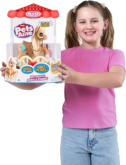 زورو مجسم يونيكورن السحري بني مجسمات الحيوانات Zuru