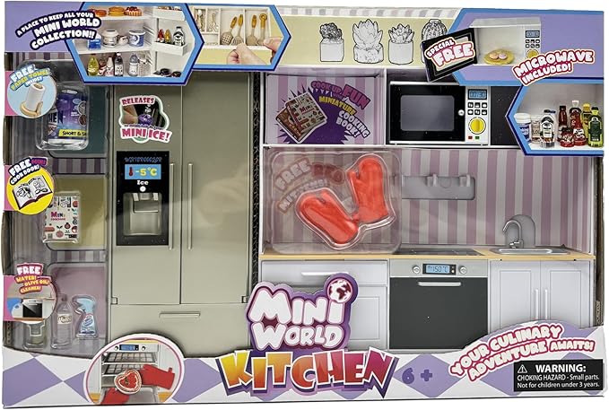 ميني وورلد العاب المطبخ اكسسوارت الدمى Mini World