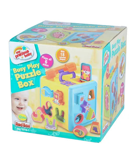 ريد بوكس صندوق ألغاز اللعب المشغول مواليد تفاعلي RED BOX