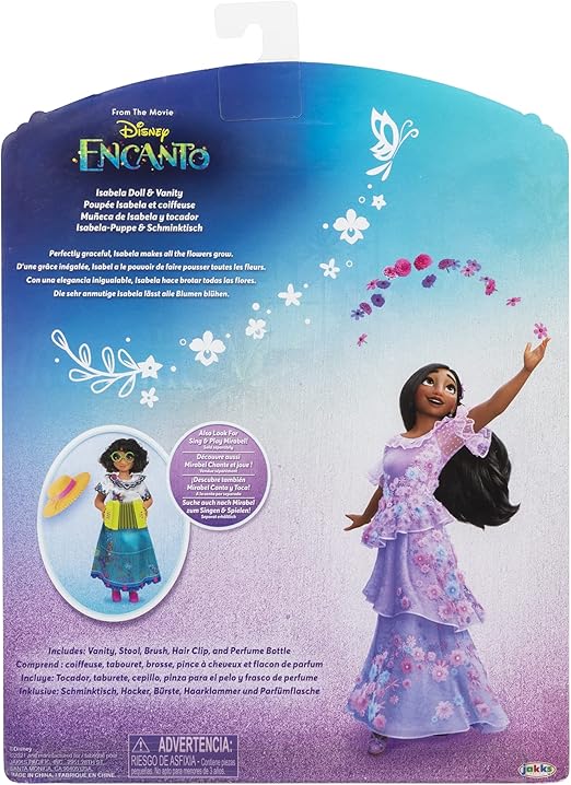 انكانتو دمية إيزابيلا وطاولة زهور دمية مع اكسسوارات Disney