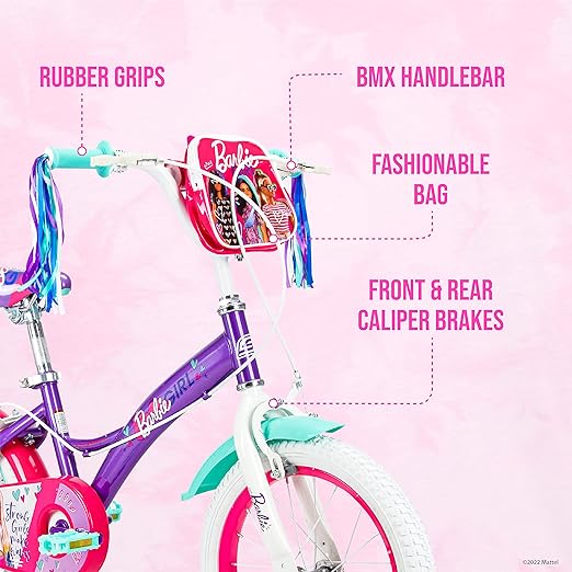 سبارتان دراجة باربي مقاس 14 دراجة 2 عجلة SPARTAN