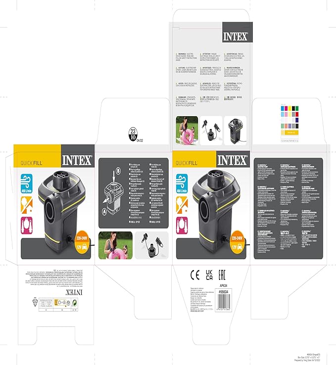 انتكس مضخة كهربائية كويك فيل 230 فولت اكسسوارات المسابح Intex