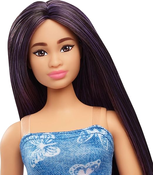 باربي دمية بشعر أرجواني دمى الشخصيات Barbie