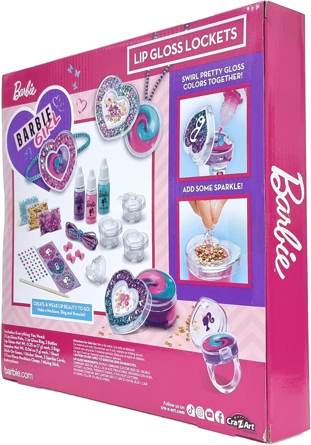 باربي تعليقات وخواتم ملمع الشفاه المكياج والتجميل Barbie